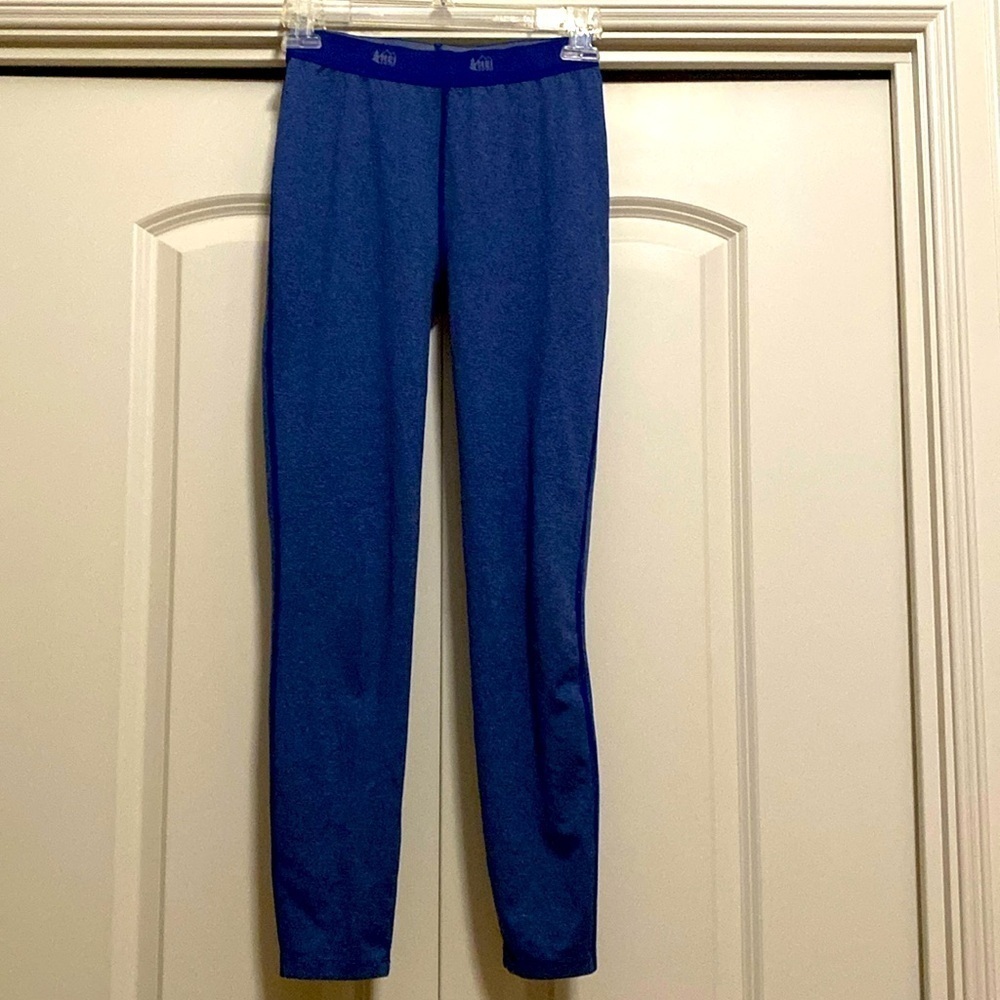 REI Co-op blue Base Layer Thermal underwear Pants Kids Unisex Size M (10-12)